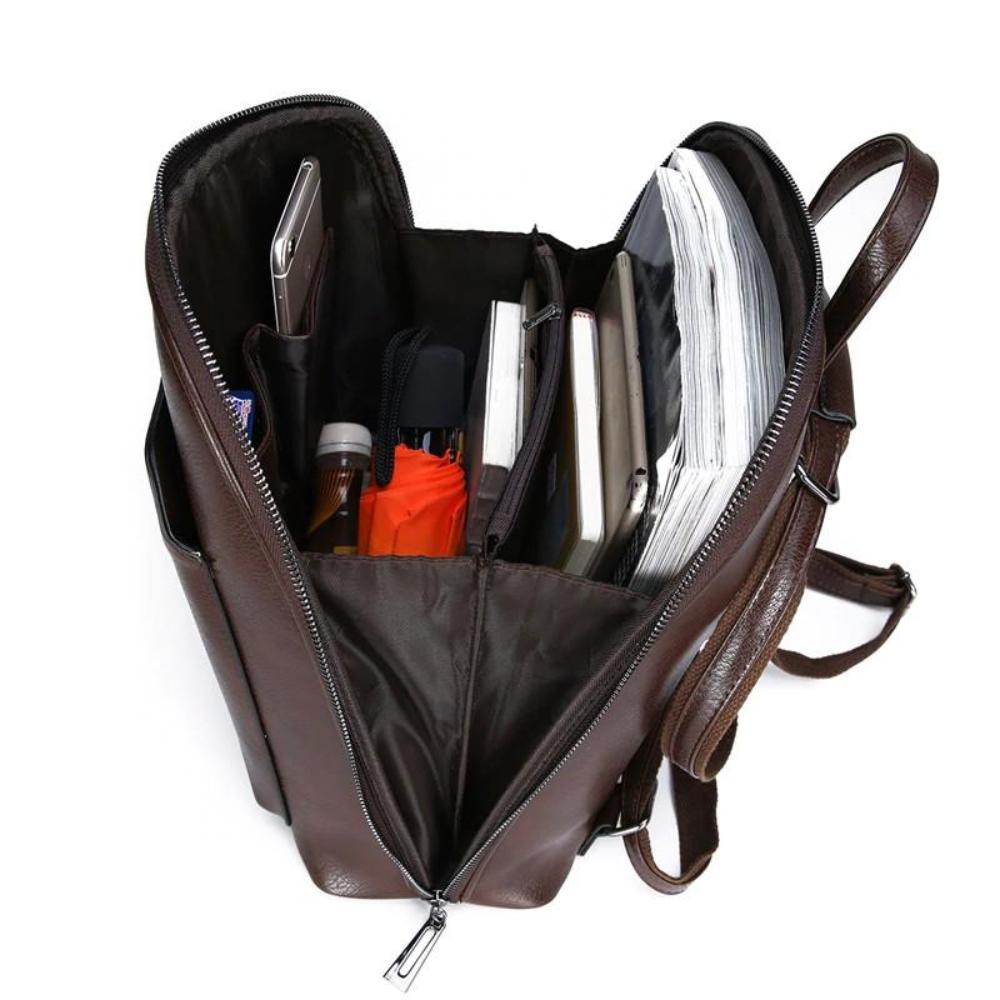 Stella | Klassischer Doppelzip-Rucksack im schlichten Design