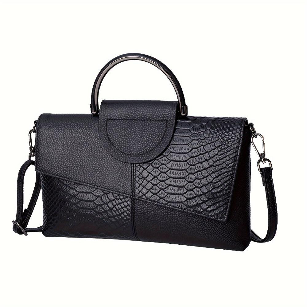 Celeste | Luxus-Handtasche mit Krokodil-Muster