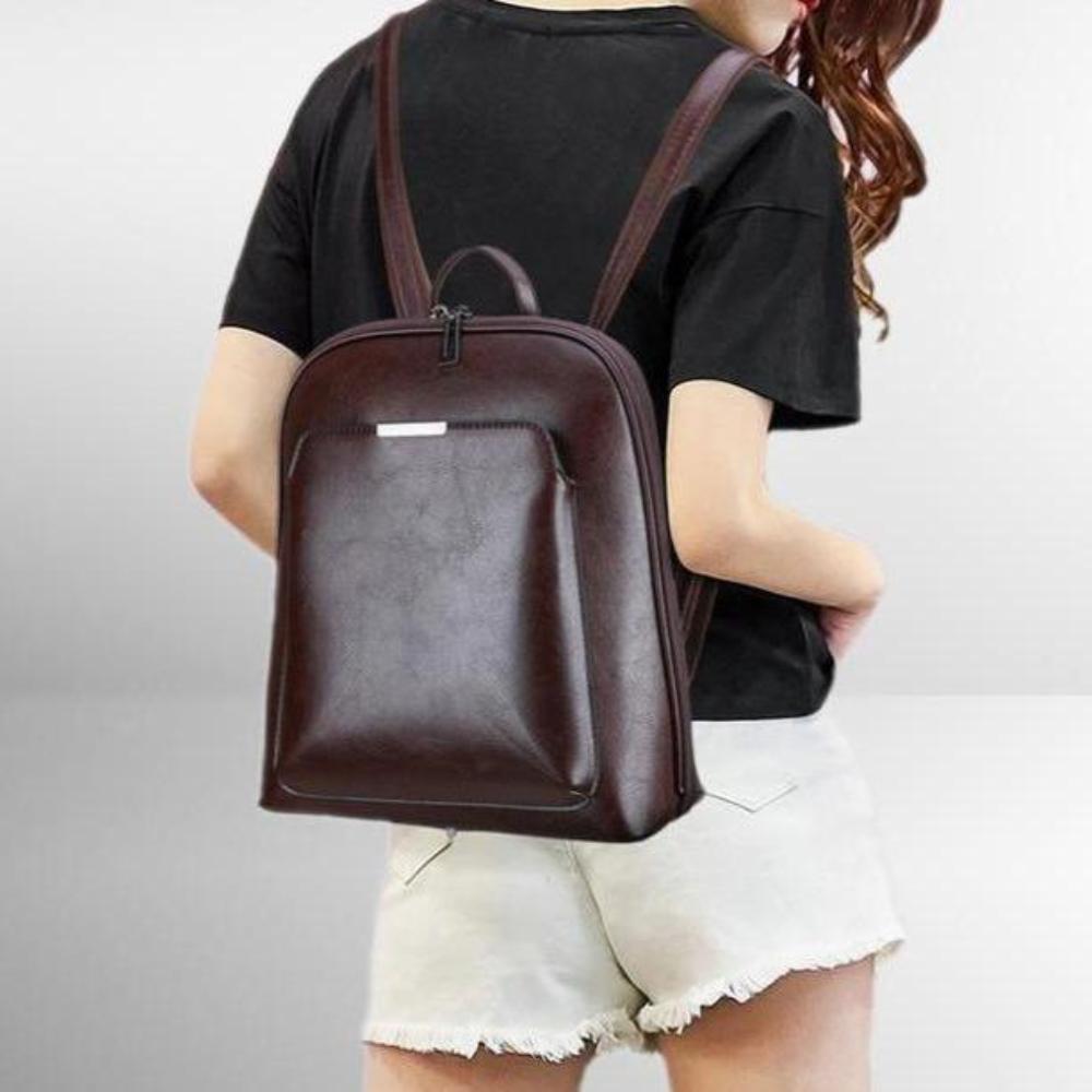 Stella | Klassischer Doppelzip-Rucksack im schlichten Design
