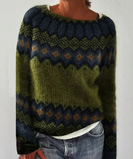 Amandine | Strickpullover für den Herbst mit Mustern
