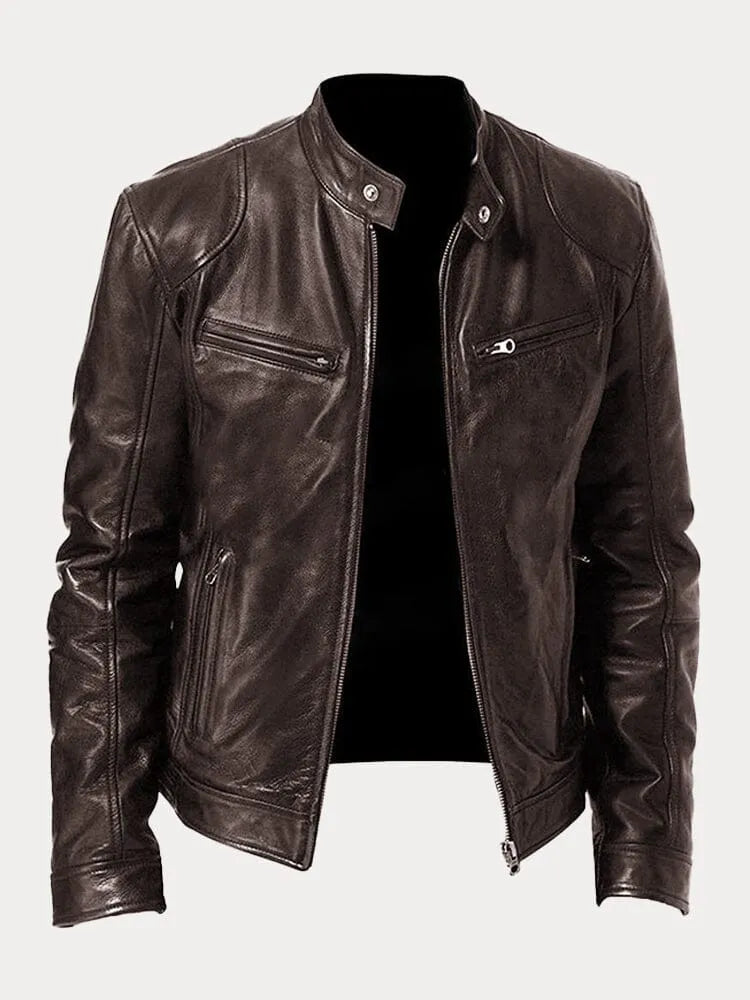 Tobias™ – Lässige Lederjacke: Zeitloser Stil und Komfort