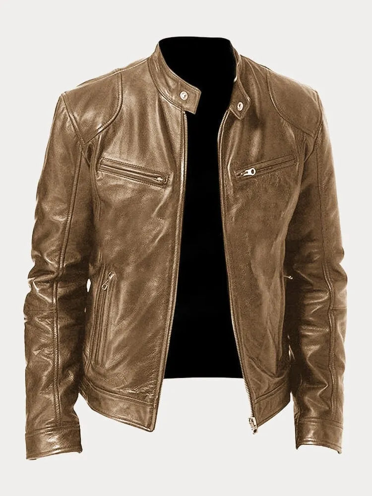 Tobias™ – Lässige Lederjacke: Zeitloser Stil und Komfort