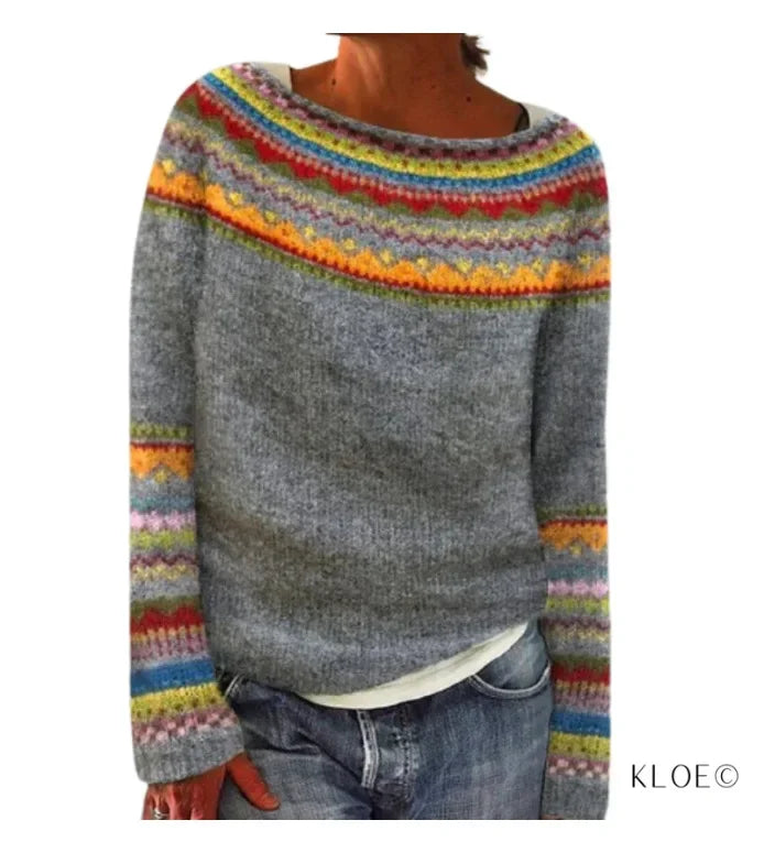Amandine | Strickpullover für den Herbst mit Mustern