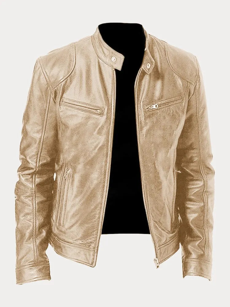 Tobias™ – Lässige Lederjacke: Zeitloser Stil und Komfort